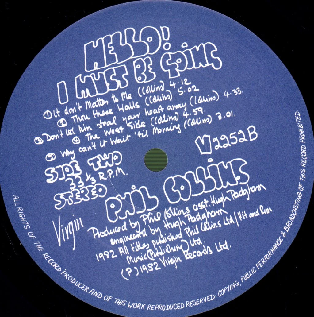 Phil Collins - Hello I Must Be Going - Lp - Image 4