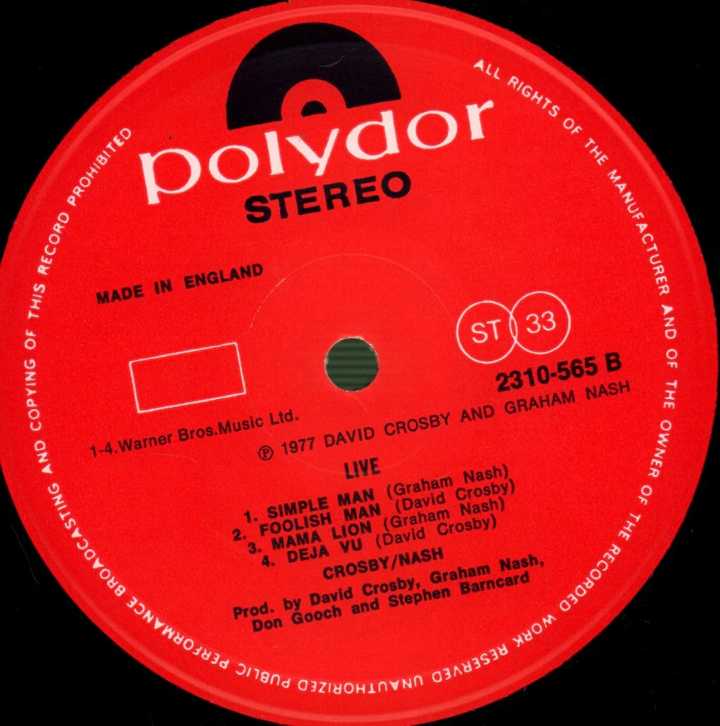 Crosby And Nash - Live - Lp - Image 4