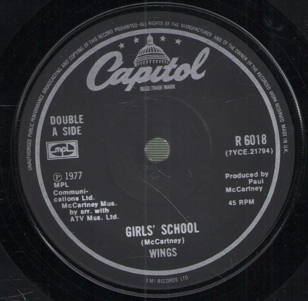 Wings - Mull Of Kintyre / Girls' School - 7 Inch - Image 4
