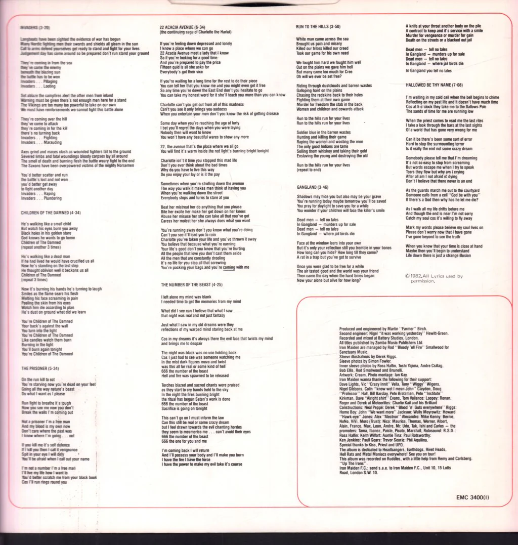 Iron Maiden - Number Of The Beast - Lp - Image 3