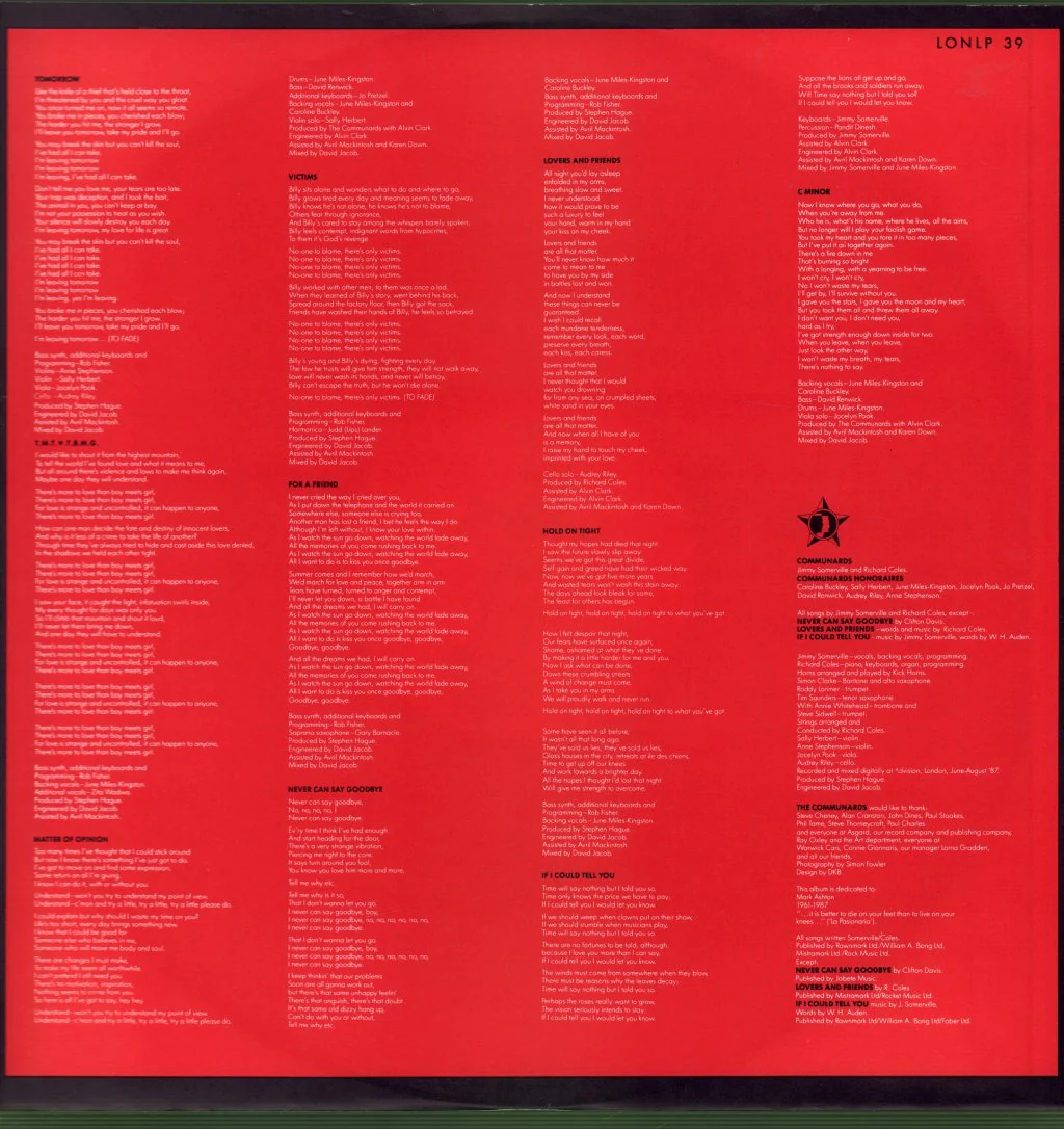 Communards - Red - Lp - Image 5